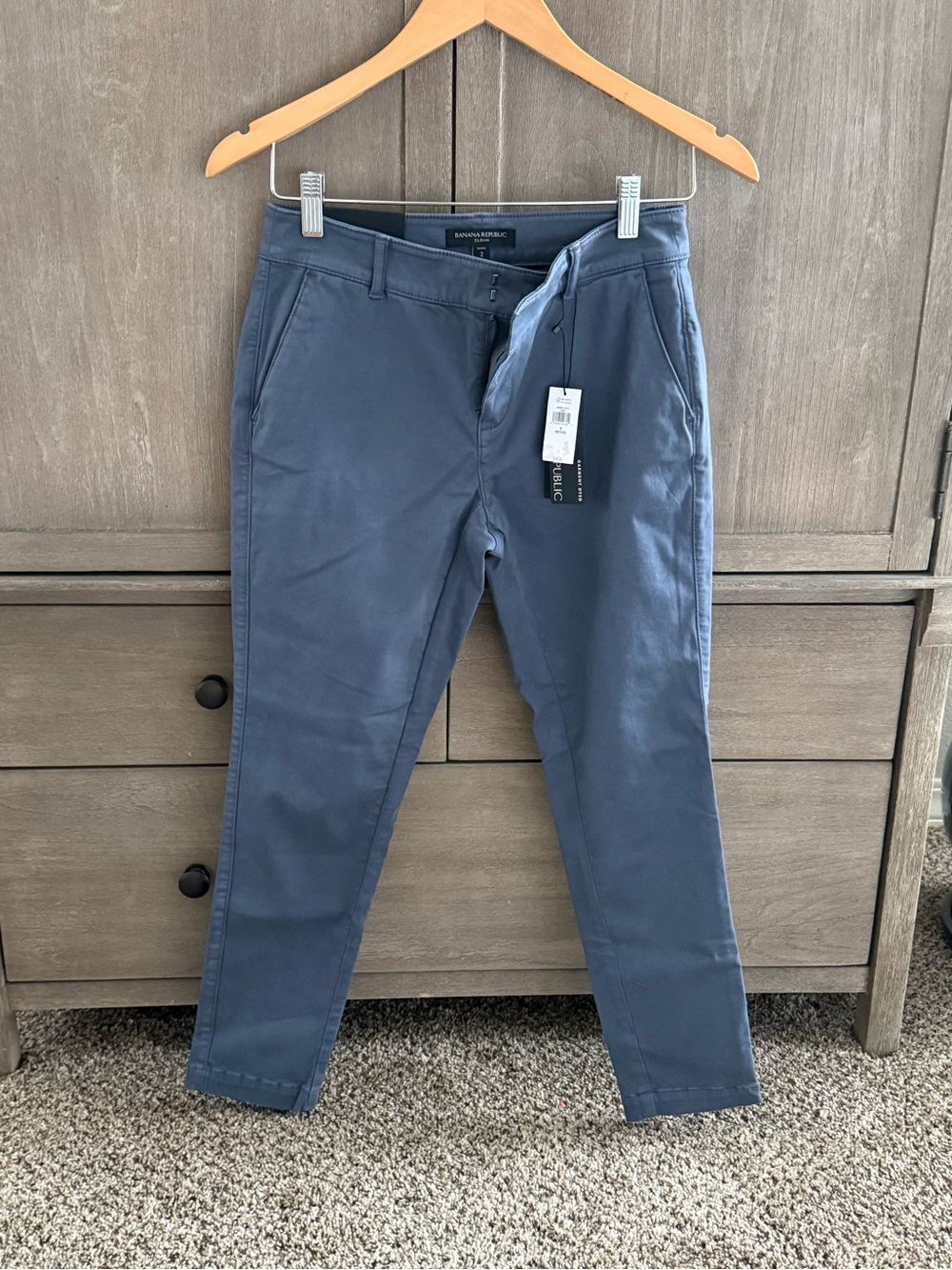 Banana Republic Women’s Slate Blue Slim Sloan Chinos